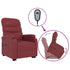 Stand up Massage Chair Wine Red Faux Leather