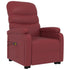 Stand up Massage Chair Wine Red Faux Leather