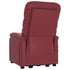 Stand up Massage Chair Wine Red Faux Leather