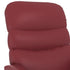 Stand up Massage Chair Wine Red Faux Leather