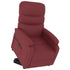 Stand up Massage Chair Wine Red Faux Leather