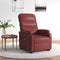 Stand up Massage Chair Wine Red Faux Leather