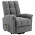 Stand up Massage Chair Light Grey Fabric