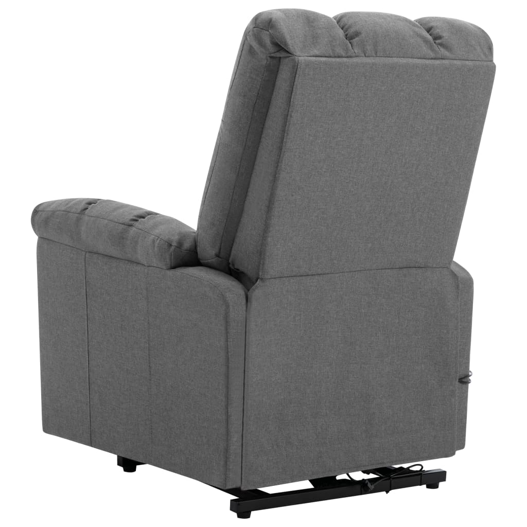 Stand up Massage Chair Light Grey Fabric