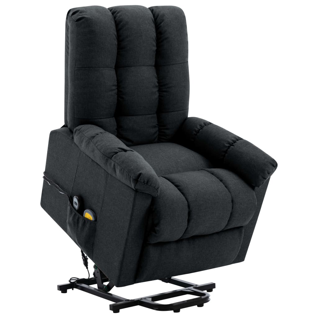 Stand up Massage Chair Dark Grey Fabric