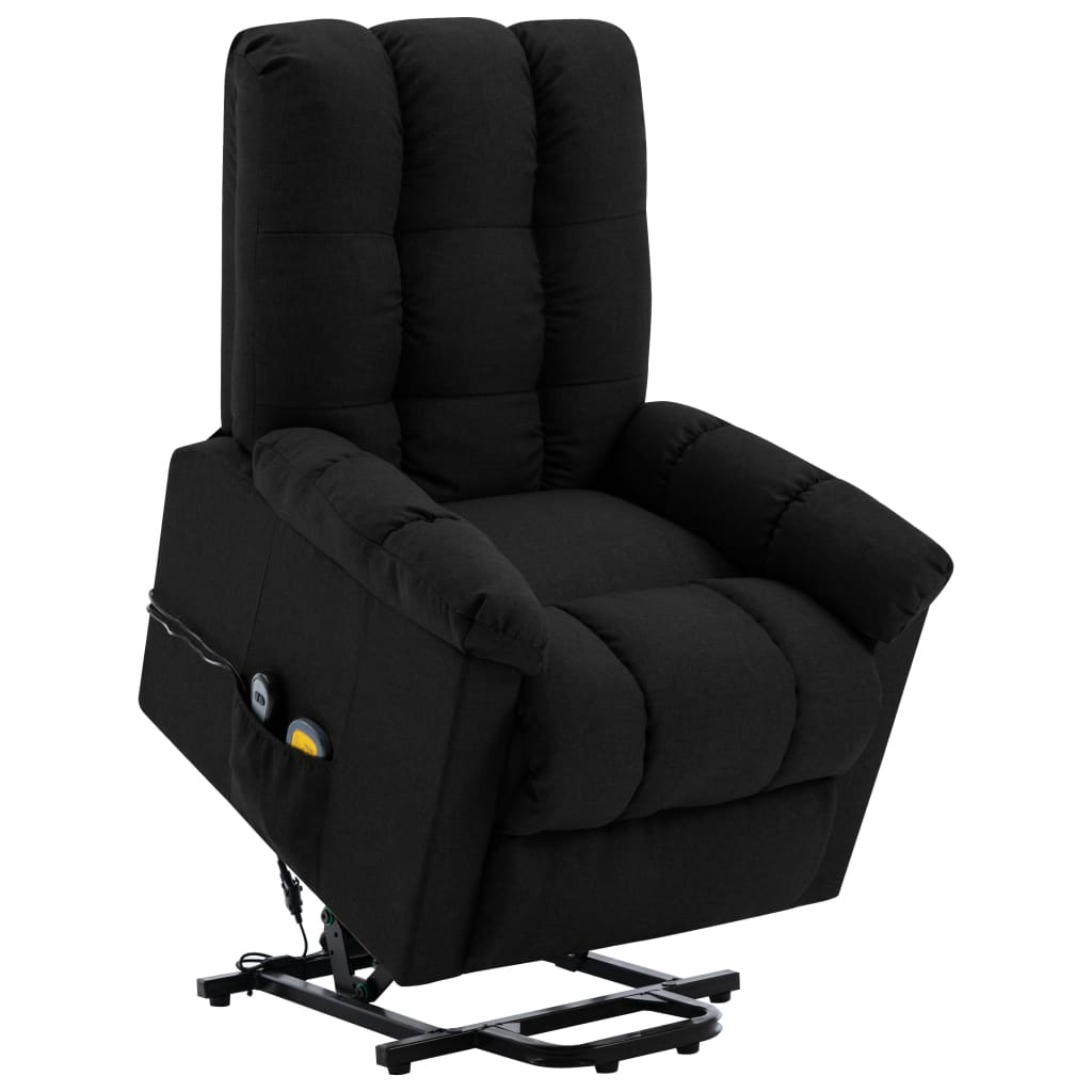 Stand up Massage Chair Black Fabric