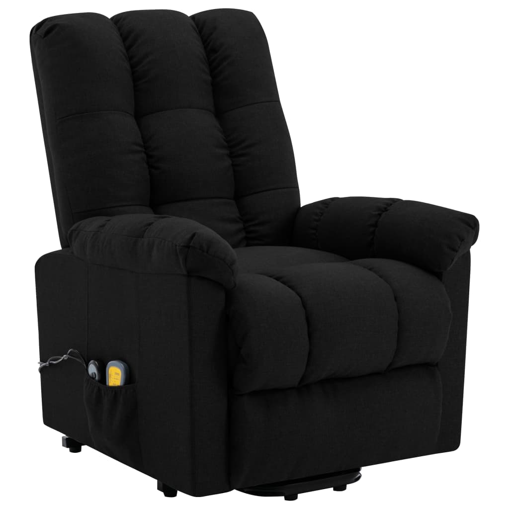 Stand up Massage Chair Black Fabric