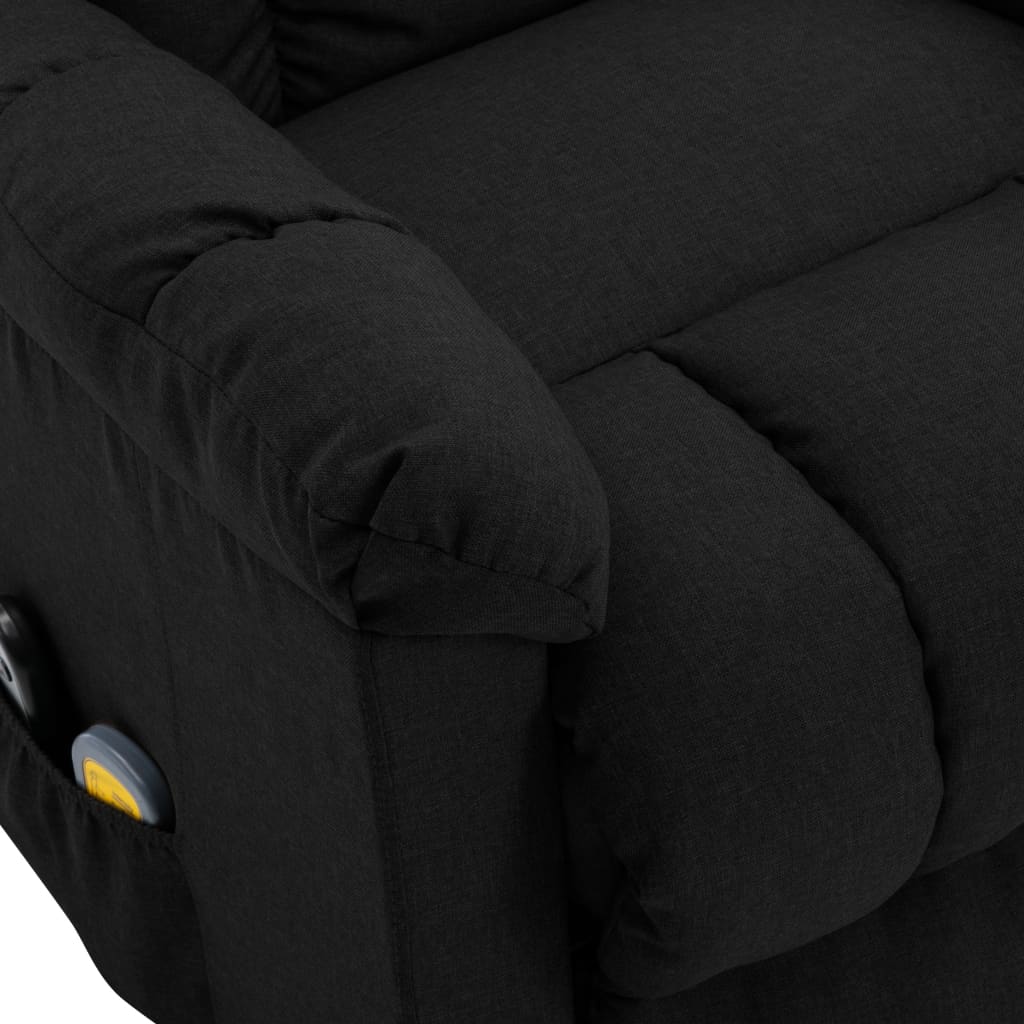 Stand up Massage Chair Black Fabric