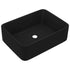 Luxury Wash Basin Matt Black 41x30x12 cm Ceramic