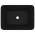 Luxury Wash Basin Matt Black 41x30x12 cm Ceramic