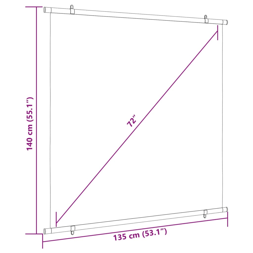 Projection Screen 182.9 cm 1:1