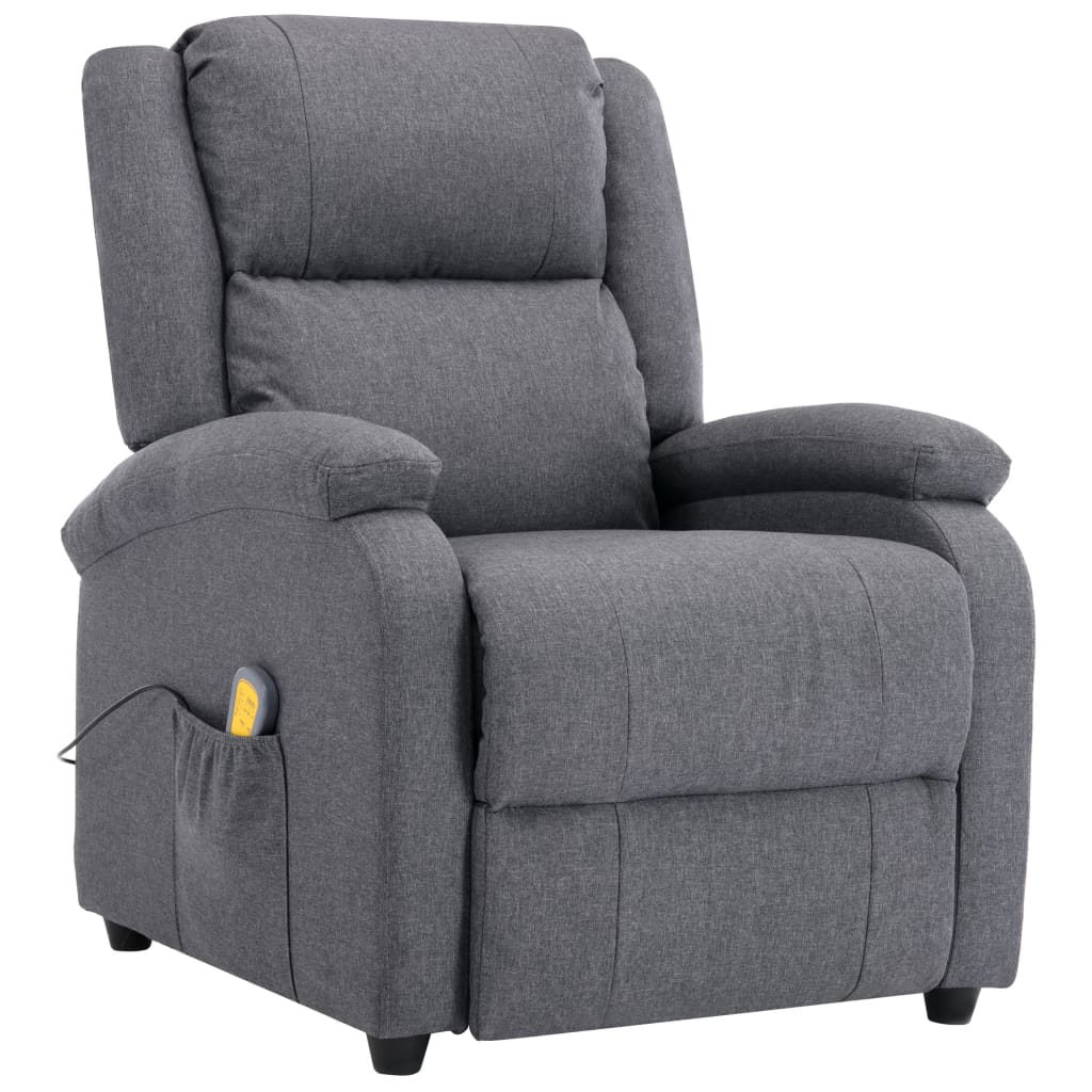 Massage Chair Dark Grey Fabric