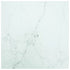 Table Top White 50x50 cm 6 mm Tempered Glass with Marble Design