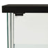 Storage Cabinet Tempered Glass Black