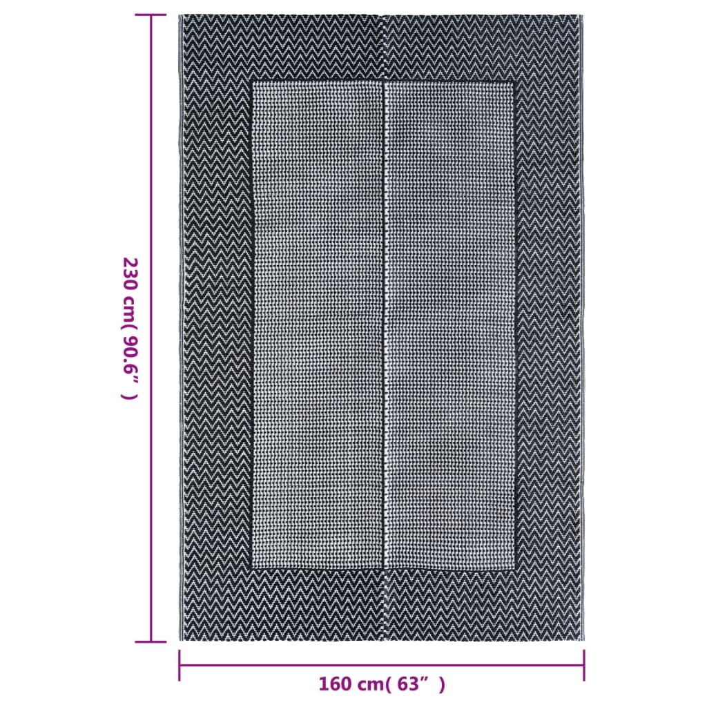 Outdoor Carpet ARAKIL Grey 160x230 cm PP