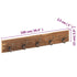 Hall Hanger with 5 Hooks 100x2.5x15 cm Solid Reclaimed Wood