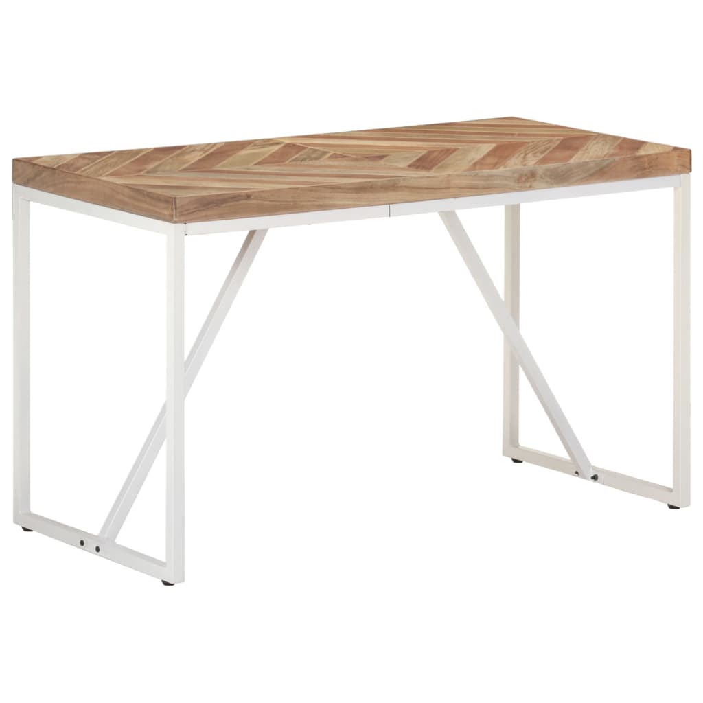 Dining Table 120x60x76 cm Solid Acacia and Mango Wood