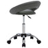 Rolling Work Chair Grey Faux Leather