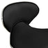 Salon Spa Stool Black Faux Leather