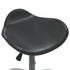 Salon Spa Stool Black Faux Leather