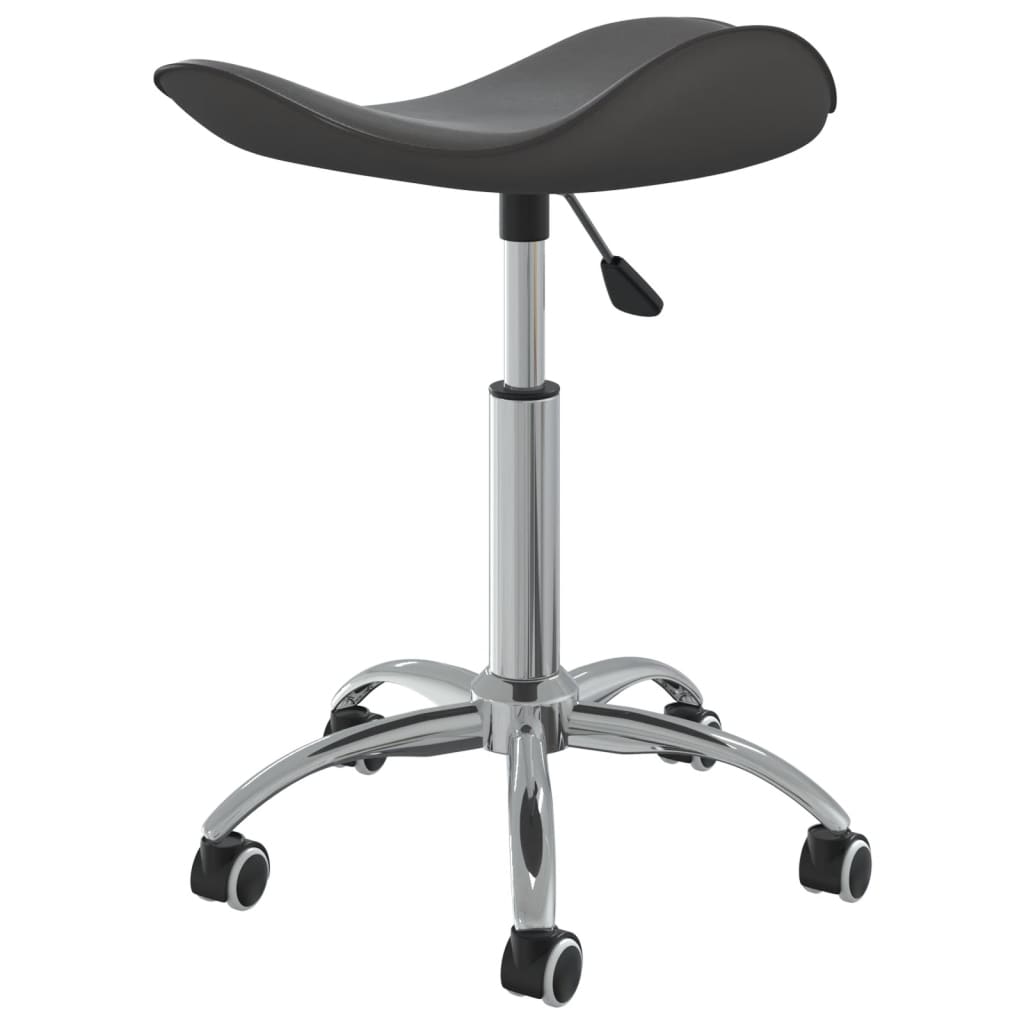 Salon Spa Stool Grey Faux Leather