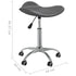 Salon Spa Stool Grey Faux Leather