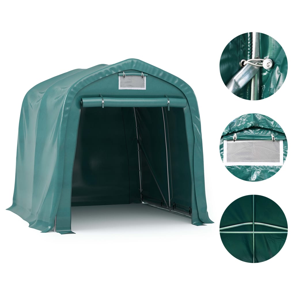 Garage Tent PVC 1.6x2.4 m Green