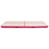 Inflatable Gymnastics Mat with Pump 400x100x15 cm PVC Pink