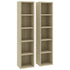 CD Cabinets 2 pcs Sonoma Oak 21x16x93.5 cm Engineered Wood