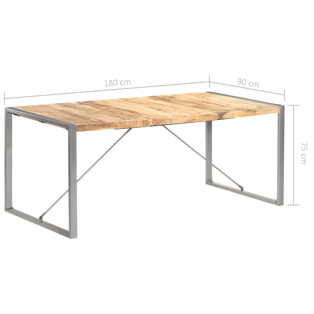 Dining Table 180x90x75 cm Solid Wood Mango