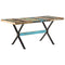 Dining Table 160x80x76 cm Solid Reclaimed Wood