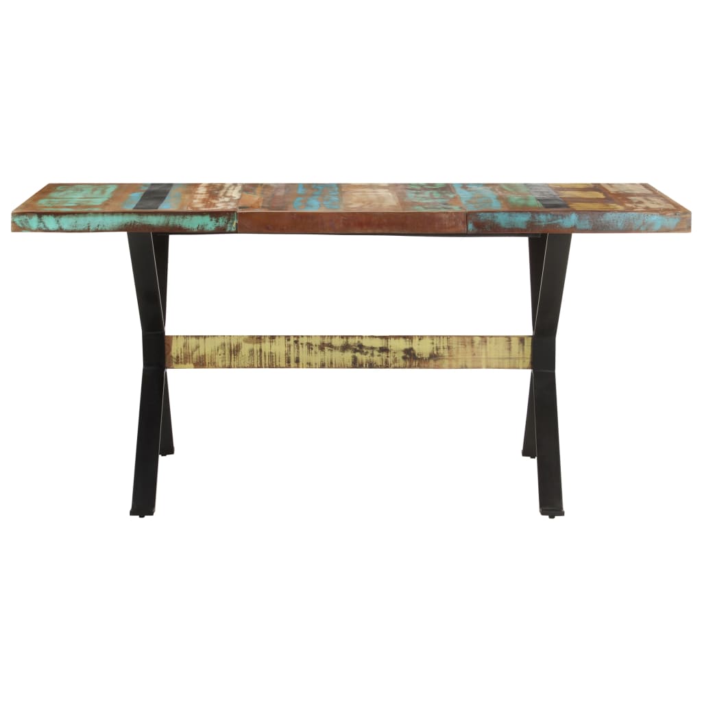 Dining Table 160x80x76 cm Solid Reclaimed Wood