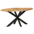 Dining Table 160x90x75 cm Rough Mango Wood