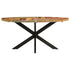 Dining Table 160x90x75 cm Solid Reclaimed Wood