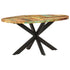 Dining Table 160x90x75 cm Solid Reclaimed Wood