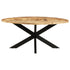 Dining Table Round 175x75 cm Rough Mango Wood