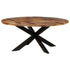 Dining Table Round 175x75 cm Acacia Wood with Honey Finish