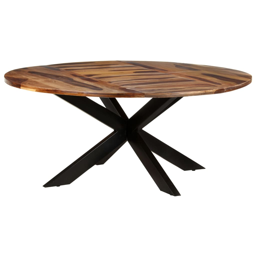 Dining Table Round 175x75 cm Acacia Wood with Honey Finish