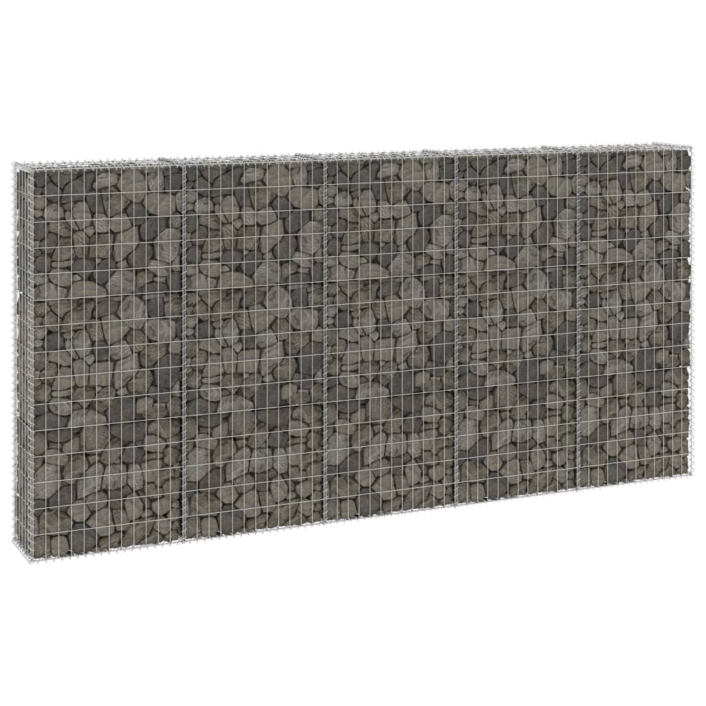 Gabion Wall with Covers Galvanised Steel 300x30x150 cm