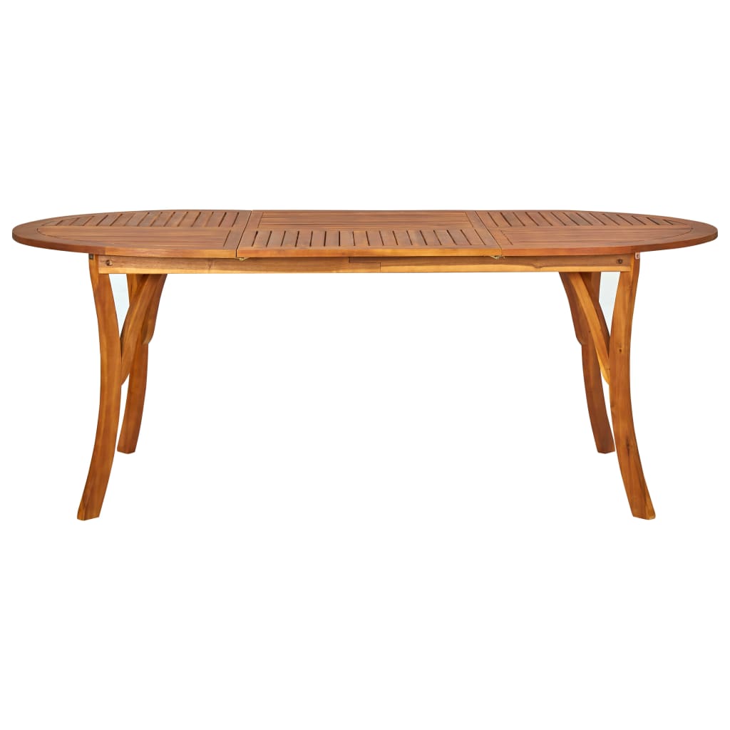 Garden Table 201x100x75 cm Solid Acacia Wood