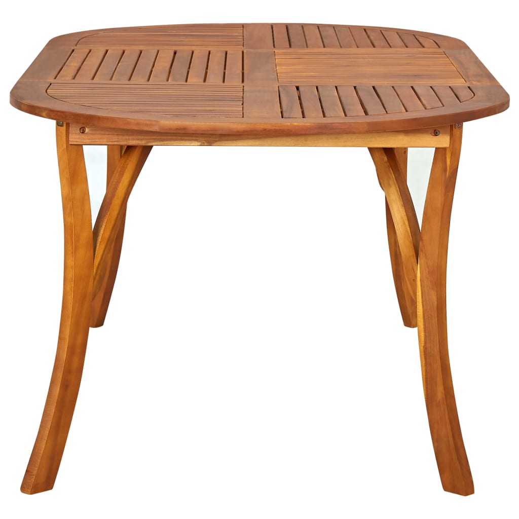 Garden Table 201x100x75 cm Solid Acacia Wood