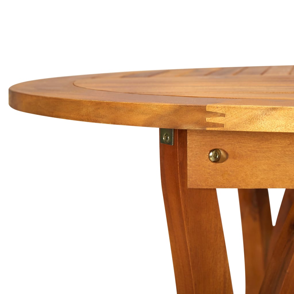 Garden Table 201x100x75 cm Solid Acacia Wood