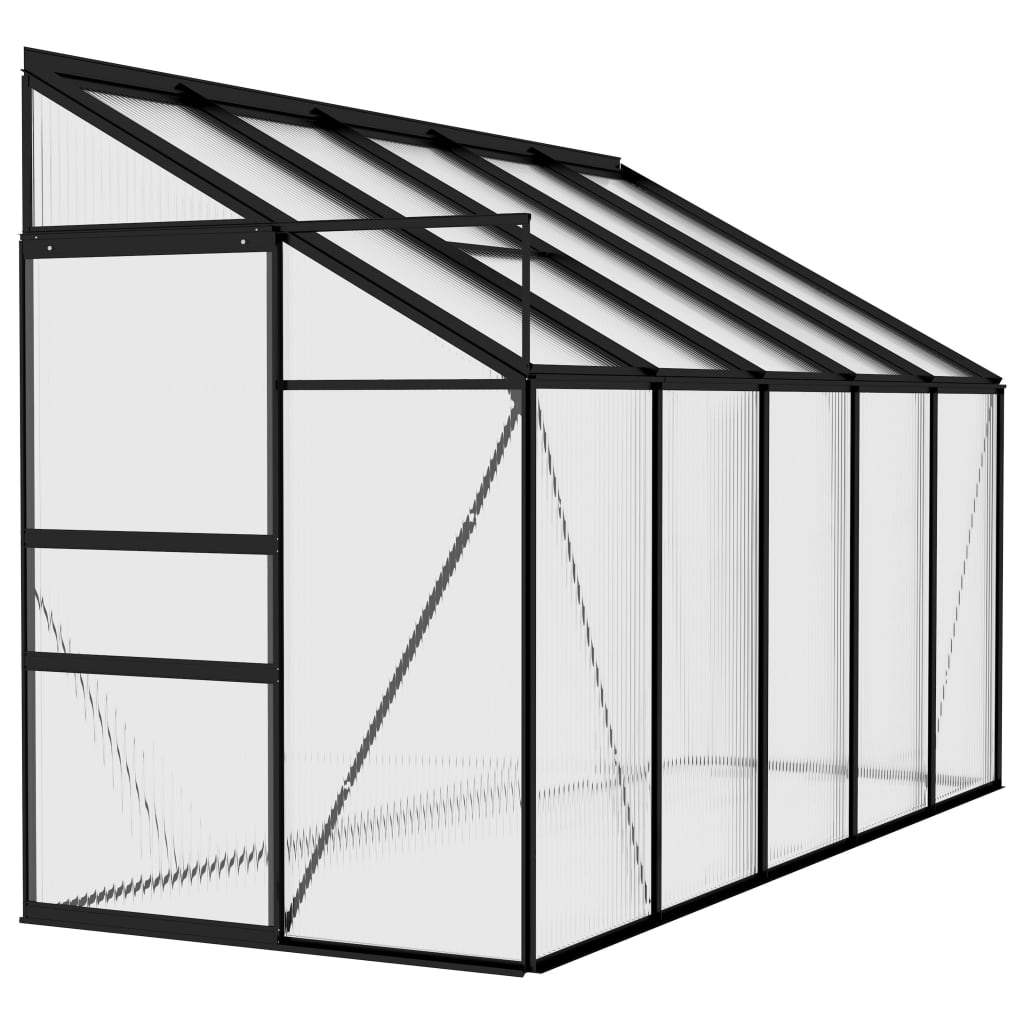 Greenhouse Anthracite Aluminium 6.23 m³