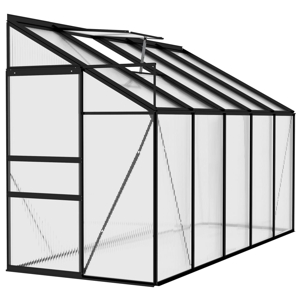 Greenhouse Anthracite Aluminium 6.23 m³