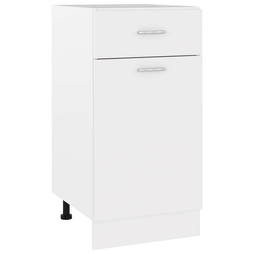 Drawer Bottom Cabinet Lyon White 40x46x81.5 cm Engineered Wood