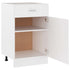 Drawer Bottom Cabinet White 50x46x81.5 cm Engineered Wood