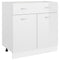 Drawer Bottom Cabinet High Gloss White 80x46x81.5 cm Engineered Wood