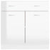 Drawer Bottom Cabinet High Gloss White 80x46x81.5 cm Engineered Wood