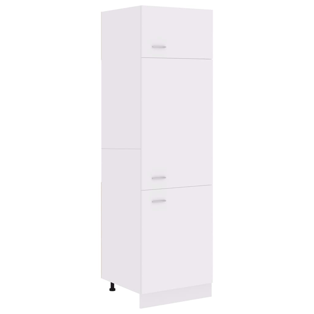 Refrigerator Cabinet Lyon White 60x57x207 cm Engineered Wood