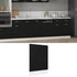 Dishwasher Panel Black 45x3x67 cm Engineered Wood